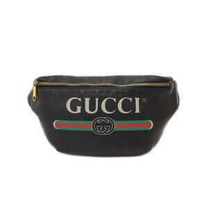 GUCCI Leather Belt Crossbody Bum Bag Body